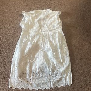 White eyelet romper. Brand new before worn!